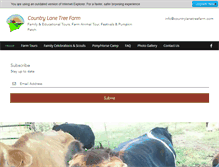 Tablet Screenshot of countrylanetreefarm.com